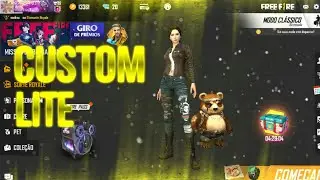 CUSTOM LITE FREE FIRE COM SKIN E SEM SKIN SEM BUG DO 360 !!! COMO FAZER O FF NUNCA MAIS TRAVAR !!!