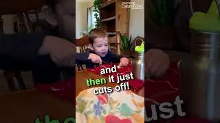 😍 Toddler teaches how to cut an apple! 🍎 