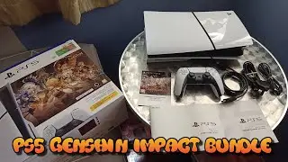 Unboxing PS5 Disc Console (Slim) + Genshin Impact Gift Bundle