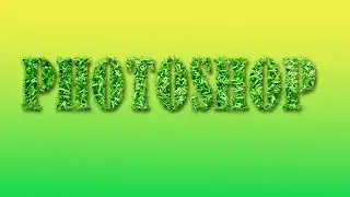 How to Create a Grass Text Effect in  Photoshop ||