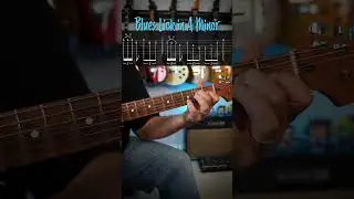 Blues Guitar Lick in A Minor with Tab