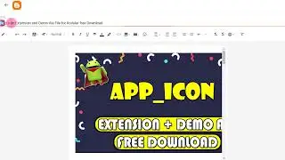 App Icon Extension and Demo Aia File for Kodular free
