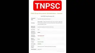 TNPSC Group 4 Recruitment 2024 Notification #tnpsc #tnpscgroup4