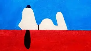 How to Make Dog Painting On Canvas Paper With Acrylic Colors  #art #painting