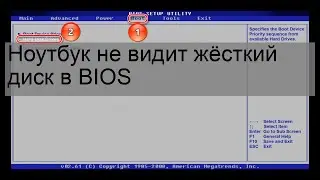 Ноутбук не видит жёсткий диск в BIOS