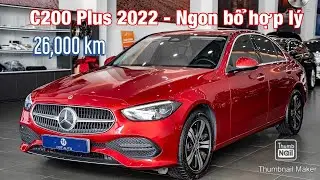 Mercedes C200 Plus 2022 màu đỏ lăn bánh 26,000 km tại H3T Auto