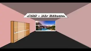CSS 3D Effect preview - Room in 3D view