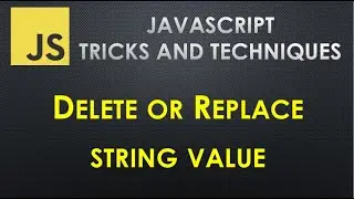 How to remove or replace string value in JavaScript | Replace in JavaScript