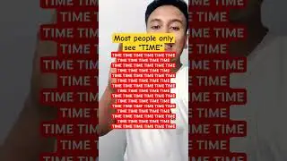 Most people only see "TIME" #shorts #opticalillusion #find