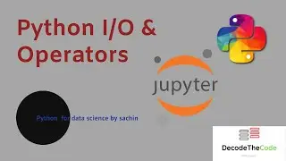 I/O & Operators in Python | Python for Data Science #PYTHON#KRISHNAIK#DATASCIENCE#MACHINELEARING