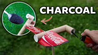 Turning charcoal into Firework Rocket - Super Powerful than Sugar Rocket