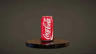 Soda Can 3D Model Turntable - Autodesk Maya - FMS