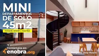 ASOMBROSOS MINI DEPARTAMENTOS en micro terreno | Visitando Airbnbs | José Noé Estudio Arquitectura