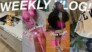 WEEKLY VLOG! I ALMOST LOST MY LIFE + GRWM FOR A 1ST DATE + $1000 SHOPPING HAUL +TRYING DUCK NAILS!