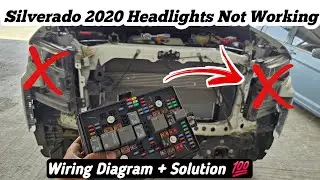 GMC Silverado 2020 B2580 Headlights Control Circuit Short To Ground || Wiring + Solution 💯