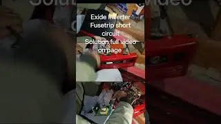 Exide InverterFusetrip short circuitSolution full video on page
