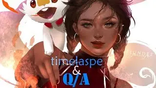 Scorbunny inspired painting TIMELAPSE + Q/A