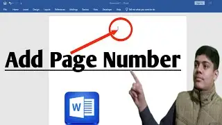 How to ADD Page Number In MS Word  How to Add Page Number in the Top Of the Page In MS Word