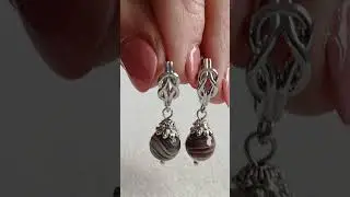 Botswana agate earrings