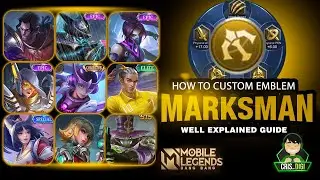 MARKSMAN !?! HOW TO CUSTOM YOUR EMBLEM | BEST SETTINGS | MLBB | CRIS DIGI (ENG SUB)