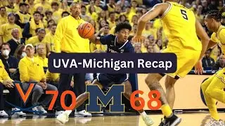 #3 UVA Comes Back to Beat Michigan 70-68