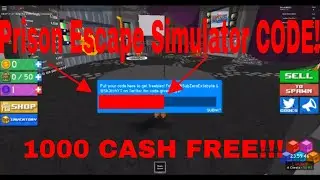 Prison Escape Simulator - CODE FOR 1000 CASH (ROBLOX)