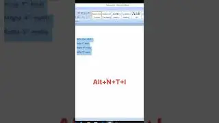 Ms Word Trick||convert simple data in table in Ms word #shorts #thebwcs