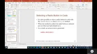 Java II   Chapter 17   Class 3   Part 1   JRadioButtons