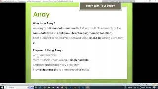Tutorial 02:Array in Data Structure | Introduction, Definition & Examples (DSA for Beginners)