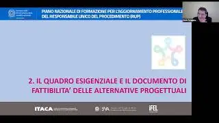 5/12/2022 - Le linee guida del MIMS sul progetto di fattibilità tecnica ed ec... - Arch. M. Avagnina