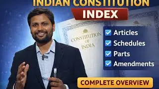 Complete Index of Indian Constitution | All Articles, Parts & Schedules
