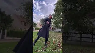 Девушка и шашка 003 Наряды для фланкировки Girl and Cossack saber