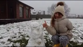 ❤WINTER DAY❤SNOW DAD❤МЫ СЛЕПИЛИ СНЕЖНУЮ БАБУ❤