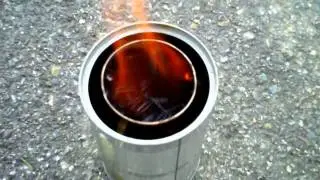Prototype Woodgas Gasification Camp Stove ✔