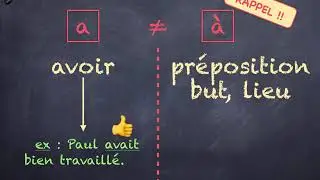 a ou à