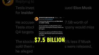 🚨Elon Musk SELLS $7.5 BILLION Before Bad News | Tesla Insider Trading Scandal 📉