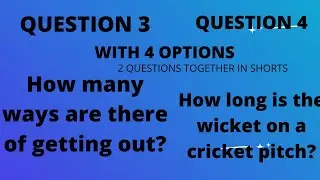 Q3 and Q4 together!! DOUBLE DHAMAKA DOUBLE FUN!! SIMPLE 2 QUESTIONS ABOUT CRICKET #shorts