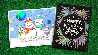 Intro to Foiled Sentiments: Happy New Year & Bokeh Circles Hot Foil Plates