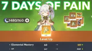 Elemental Mastery PAIN! 7 Days To Make Nahida Stronger! | Artifacts Farming