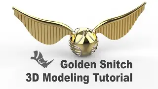 Golden Snitch 3D Modleing Tutorial with Rhino 3D Software #379