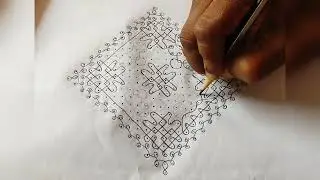 25×1 kambi kolam design❤#kambikolam #kolamdesigns #trending @babycrow9433