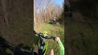 Dirt Bike Chasing Go Kart