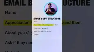 how to write cold emails | Structure of a cold email  