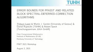 Error bounds for PFASST and related Block Spectral-Deferred-Correction algorithms