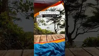 Beach camping on Vancouver Island ⛺️🏖️ Details in comments👇 #britishcolumbia