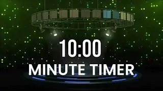 10 Minute Countdown | Stage Timer | #stage #timer #alarmclocks #minutes #countdown