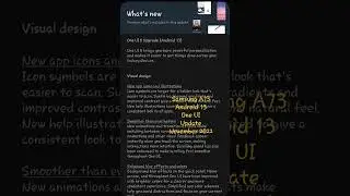 Samsung A73 Android 13 update November 2022