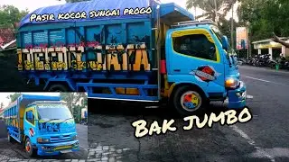 Truk HINO DUTRO bongkar pasir di depo #truk dump