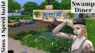 A rundown diner in the swamp | Sims 4 speed build