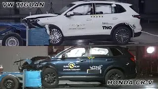 2024 VW Tiguan VS 2024 Honda CR-V – Crash Tests Comparison